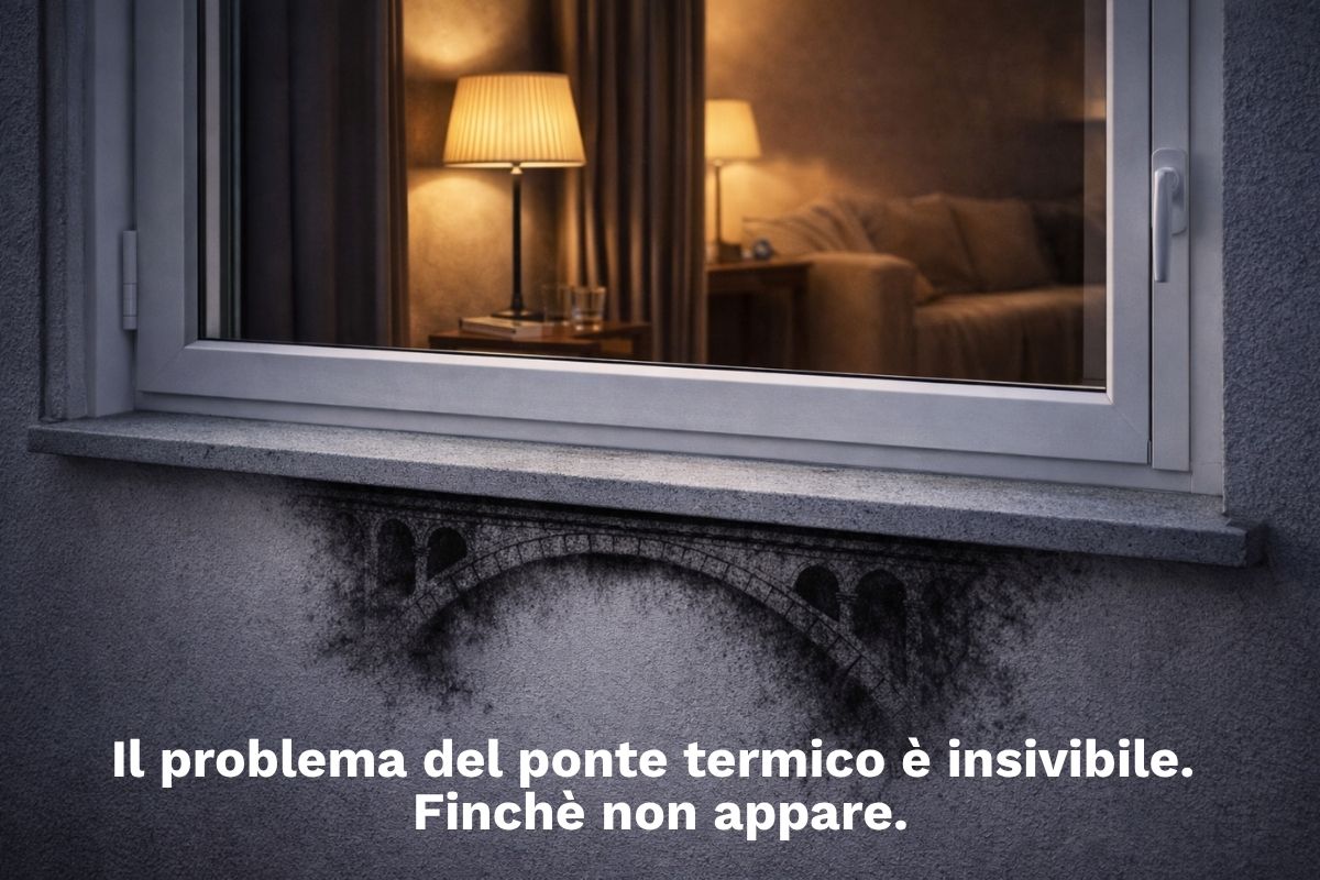 muffa facciata ponte termico davanzale termico soluzione